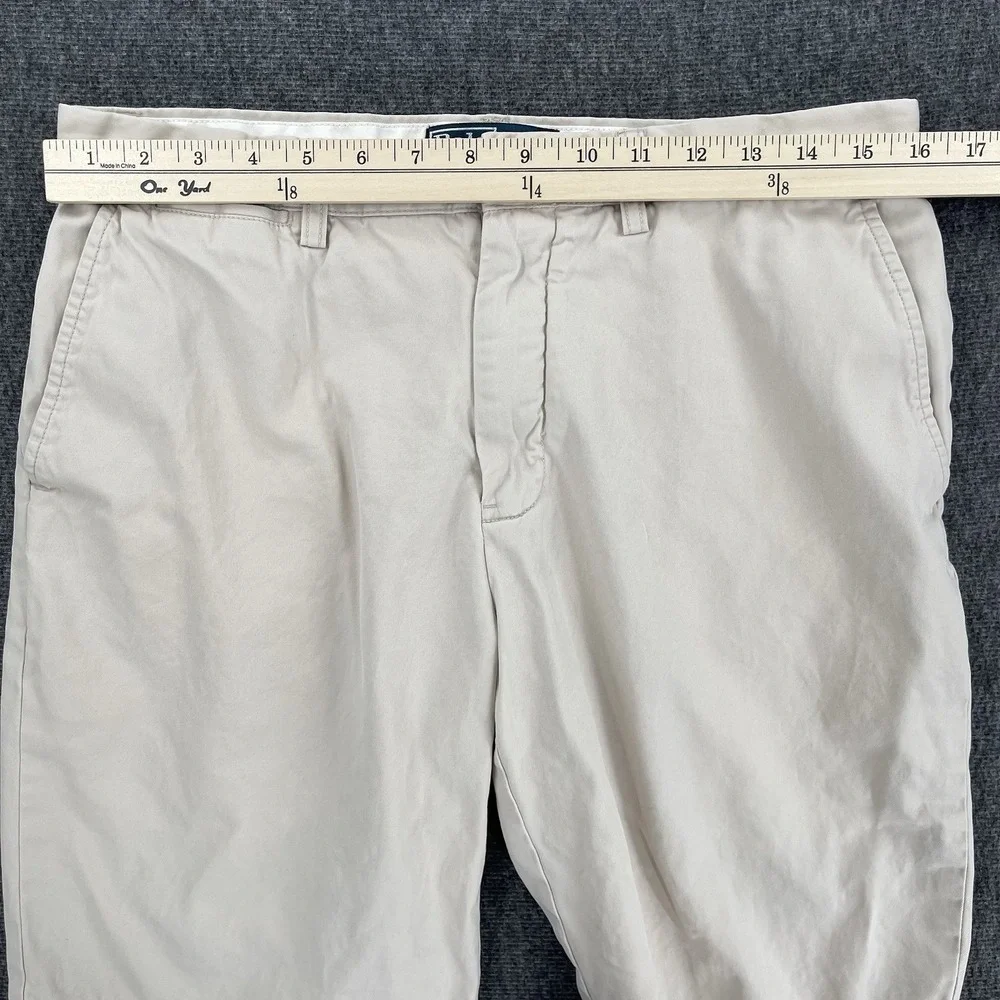Vintage Polo Ralph Lauren Chino Shorts Mens 32 Beige Preppy Casual Classic